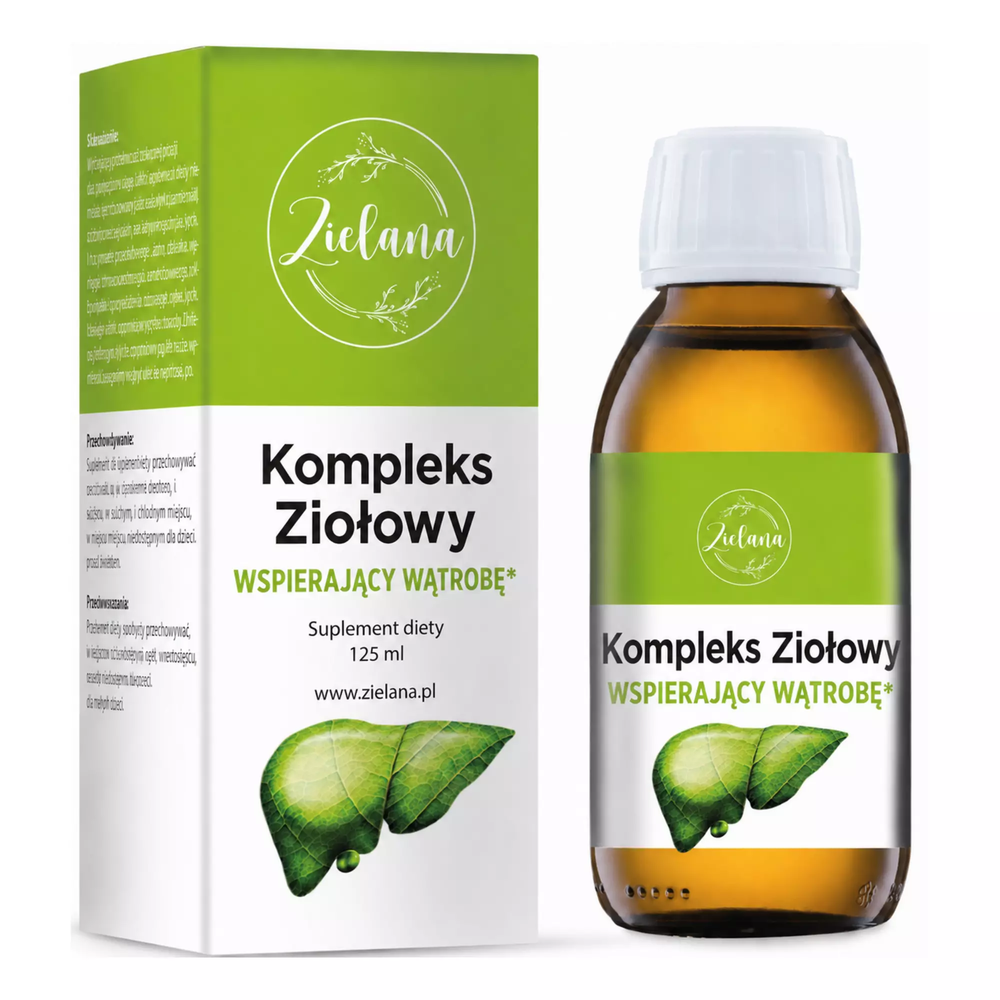 Zdjęcie produktu Zielana Kompleks Ziołowy Wspierający Wątrobę 125 ml