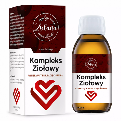 Zdjęcie produktu Zielana Kompleks Ziołowy Wspierający Regulację Ciśnienia 125 ml